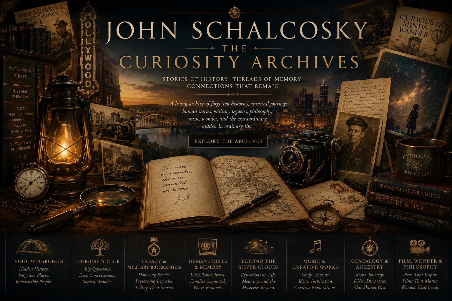 John Schalcosky — The Curiosity Archives: a cinematic cabinet of Pittsburgh history, ancestry, memory, music, philosophy, and wonder.