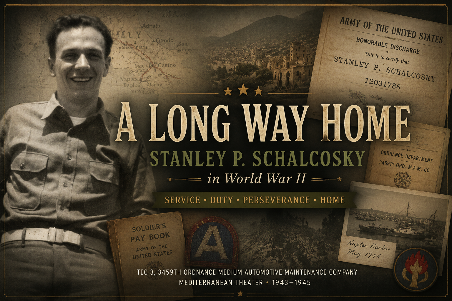 Thumbnail for A Long Way Home, Stanley Schalcosky military biography