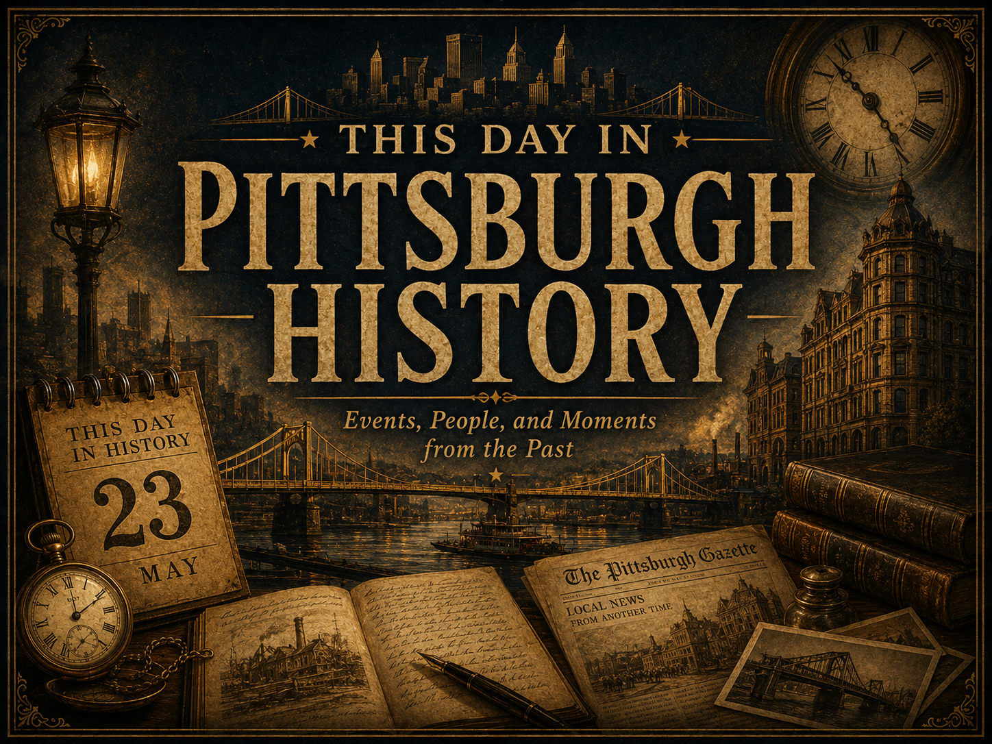 This Day in Pittsburgh History poster artwork